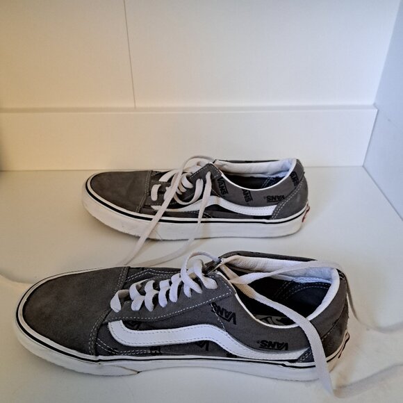 Vans Old Skool skate shoes grey, men 7.5, women\'s 9 main image 8